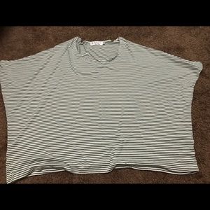 Fighting eel ava sky green and white top size L